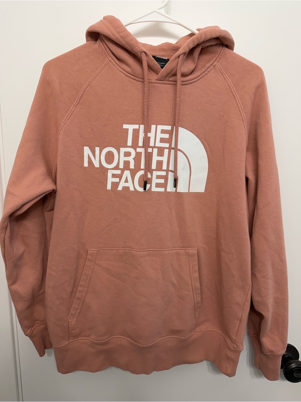 The North Face Pink Salmon Colored Hooded Sweatshirt Hoodie Women’s Size Medium